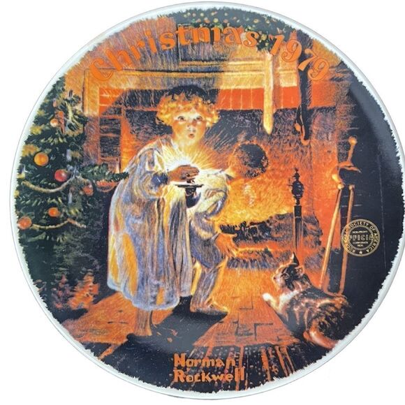 Norman Rockwell “Somebody’s Up There,” Vintage Limited Edition 1979 Plate - Picture 1 of 12